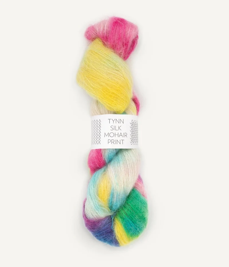 sandnes garn tynn seta mohair print