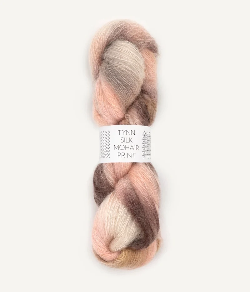 sandnes garn tynn seta mohair print