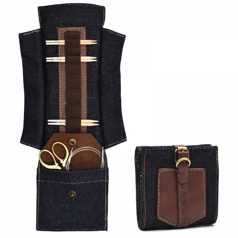 lykke custodia in pelle vegana taylor denim 9 cm