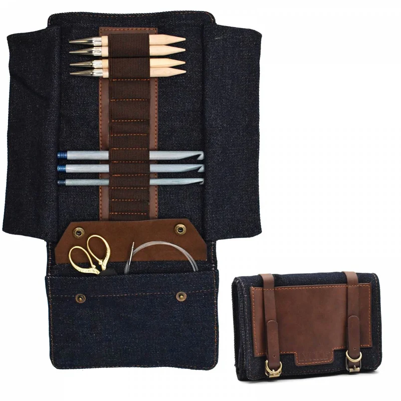 lykke custodia in pelle vegana taylor denim 12 cm