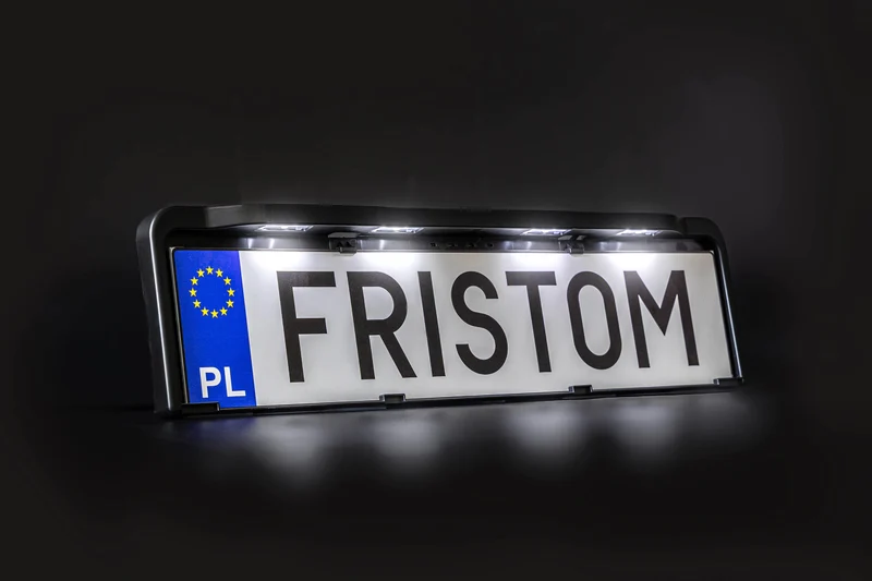 Porta targa con luci a LED