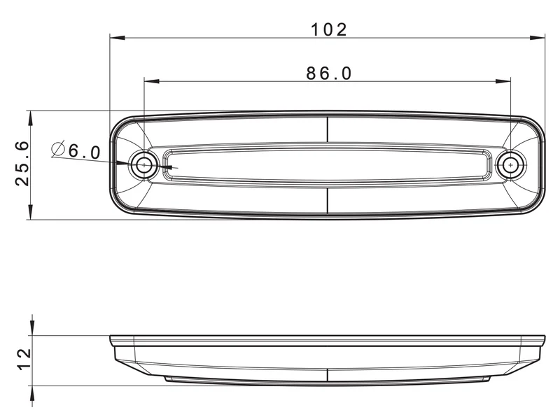 Luci di segnalazione a LED sottili Fristom FT-079