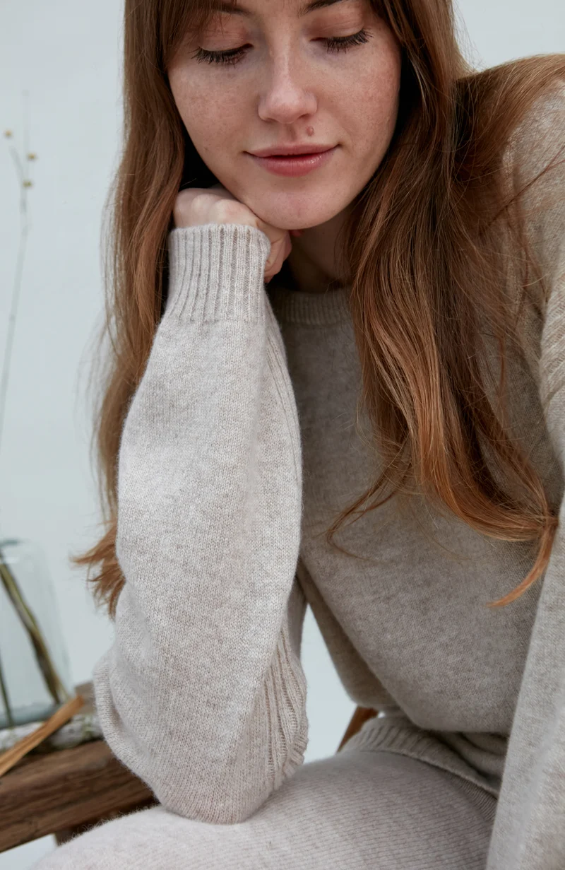 Womens Lambswool Drop Shoulder Jumper