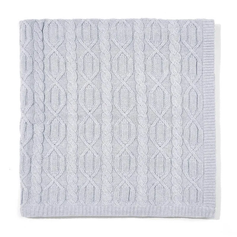 Baby Cotton Chunky Cable Blanket