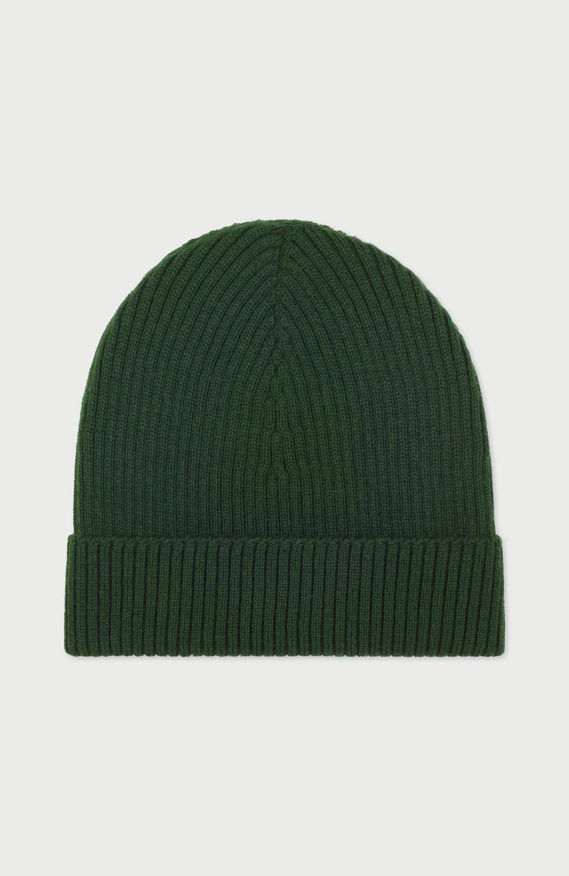 Womens Ribbed Extra Fine Merino Wool Beanie