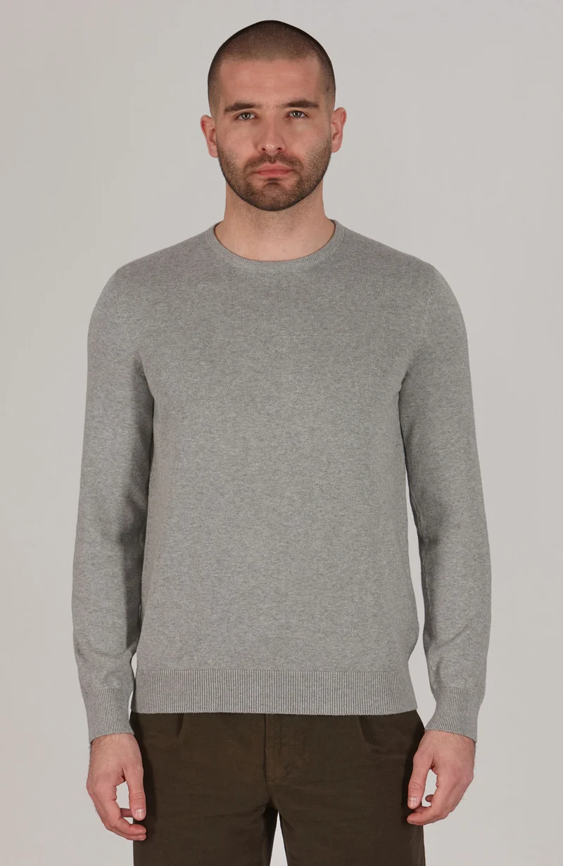 Men's Cotton Crew Neck Jumper