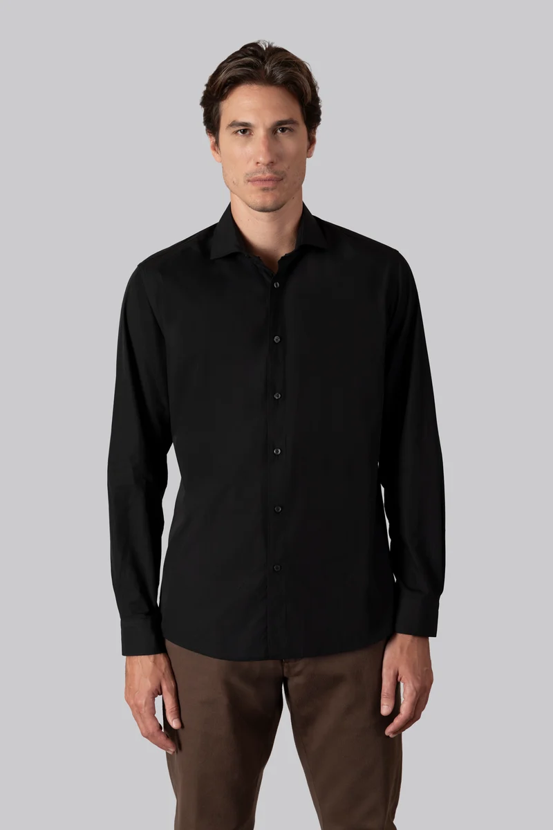 Camicia collo classico in 100% cotone Fil à Fil
