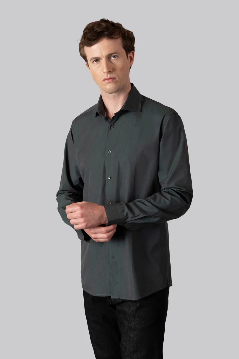 Camicia collo classico in 100% cotone Fil à Fil