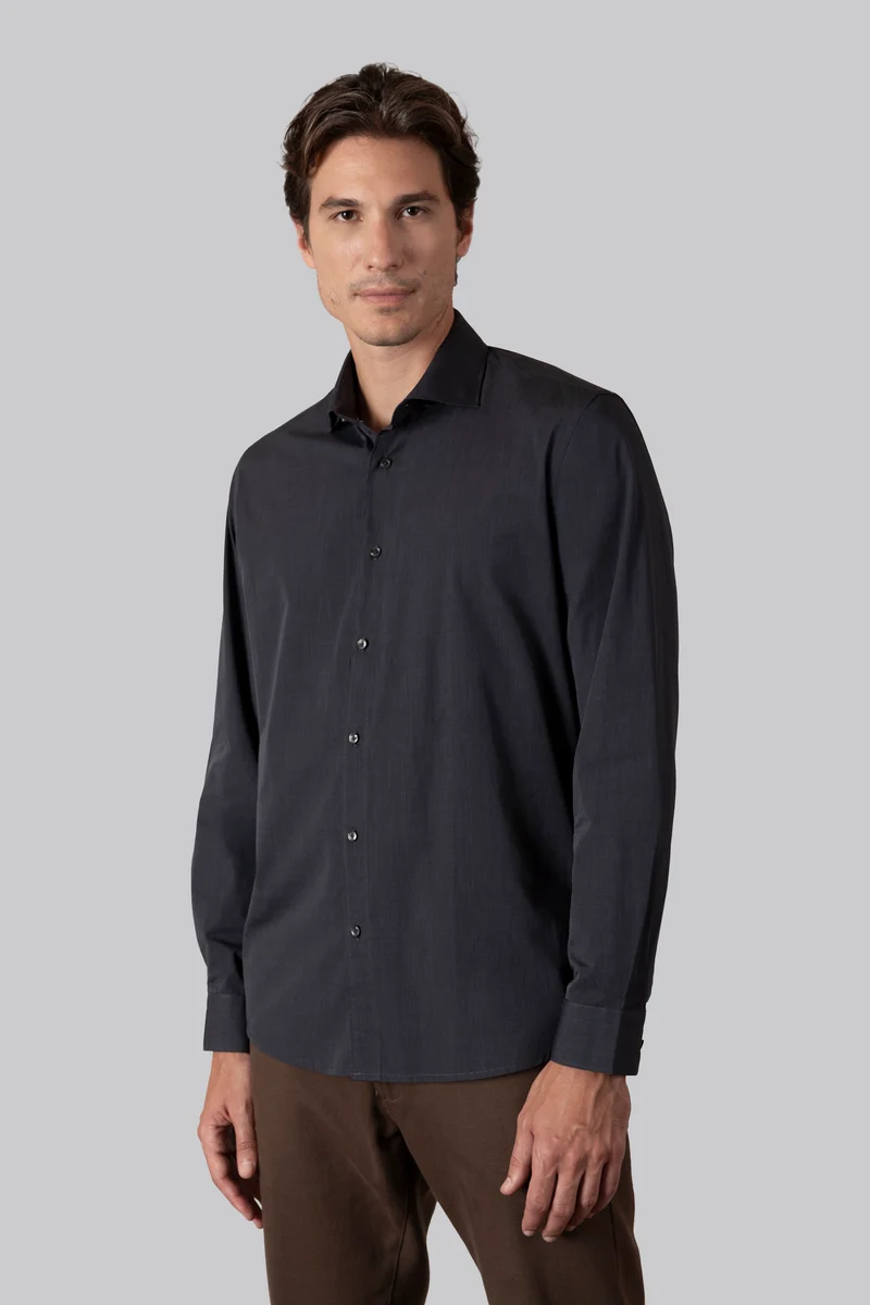 Camicia collo classico in 100% cotone Fil à Fil