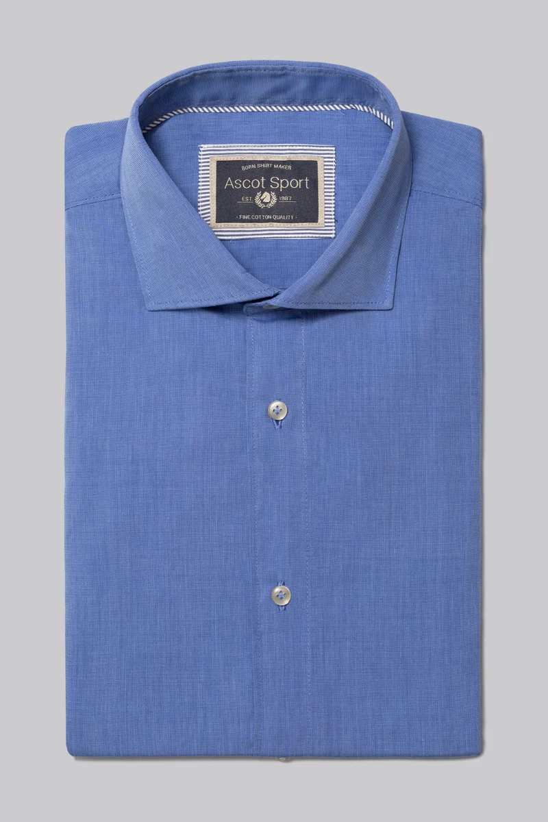 Camicia collo classico in 100% cotone Fil à Fil