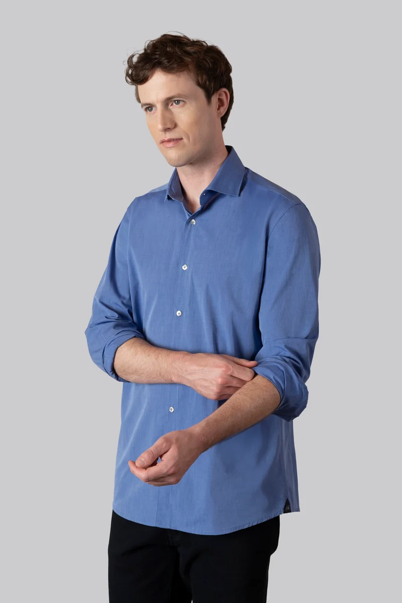 Camicia collo classico in 100% cotone Fil à Fil
