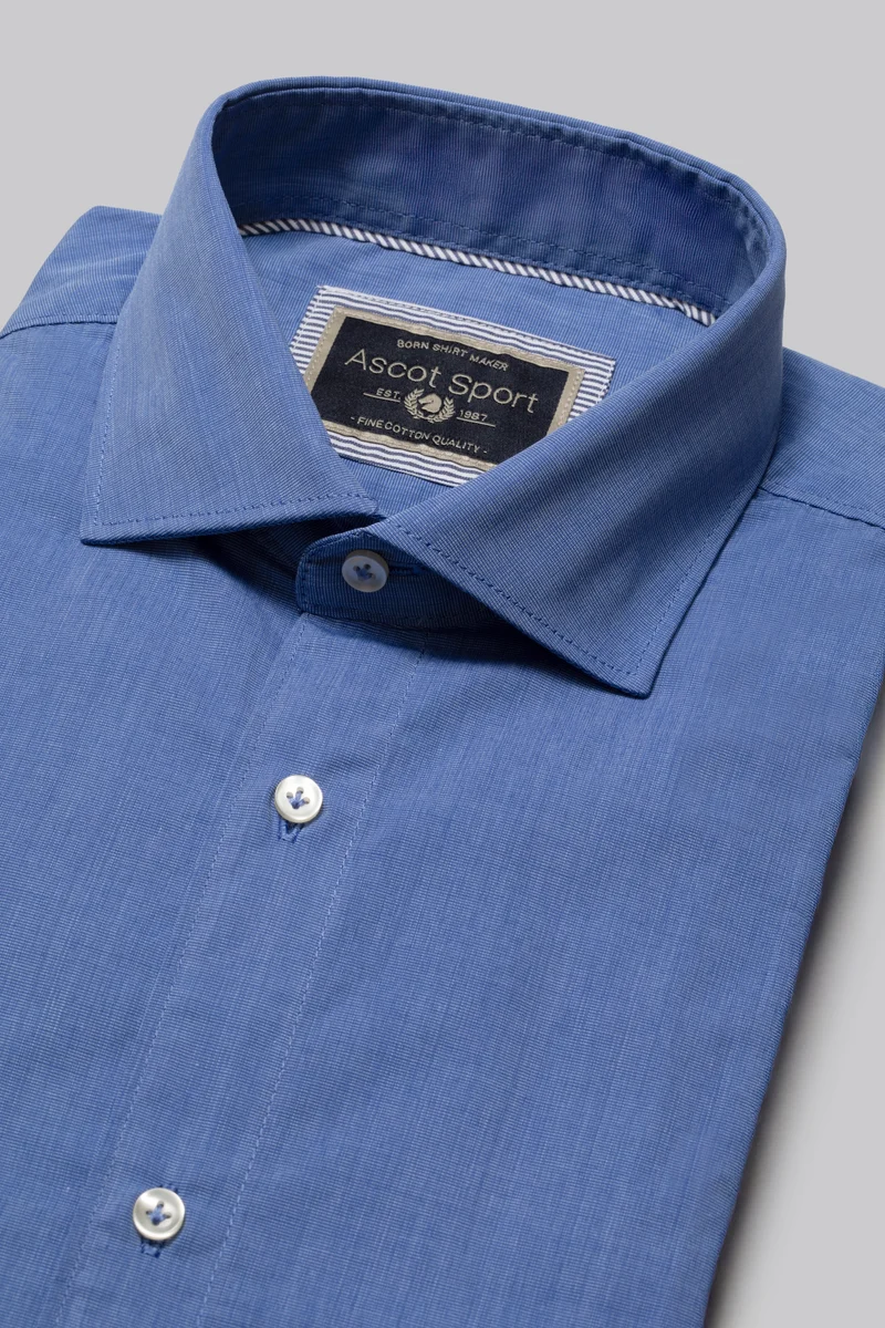 Camicia collo classico in 100% cotone Fil à Fil