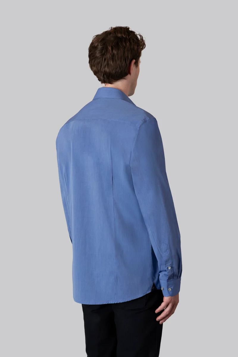 Camicia collo classico in 100% cotone Fil à Fil