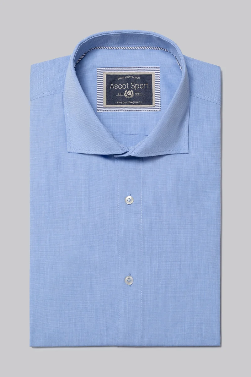 Camicia collo classico in 100% cotone Fil à Fil