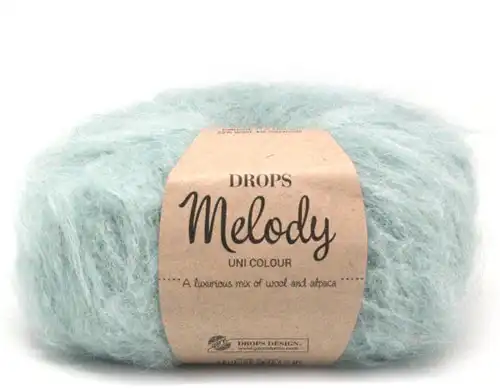 DROPS Melody Uni Colour 09 verde mare chiaro