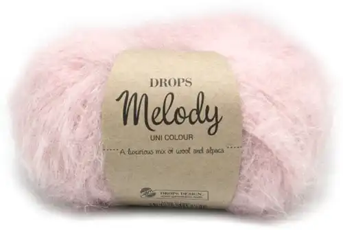 DROPS Melody Uni Colour 06 rosa cipria