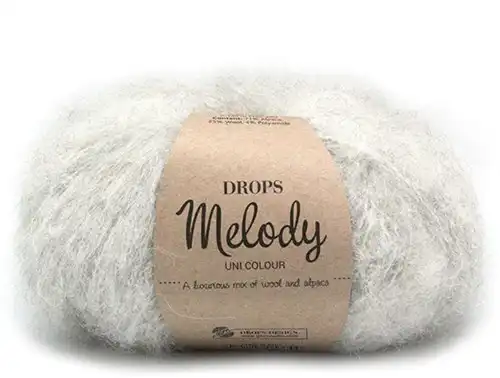 DROPS Melody Uni Colour 03 grigio perla