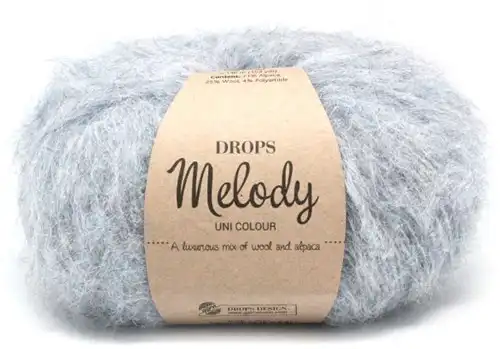 DROPS Melody Uni Colour 02 fog