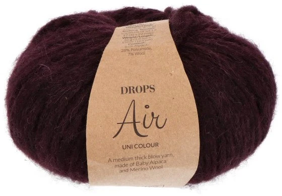 DROPS Air Uni Colour 58 uva scura