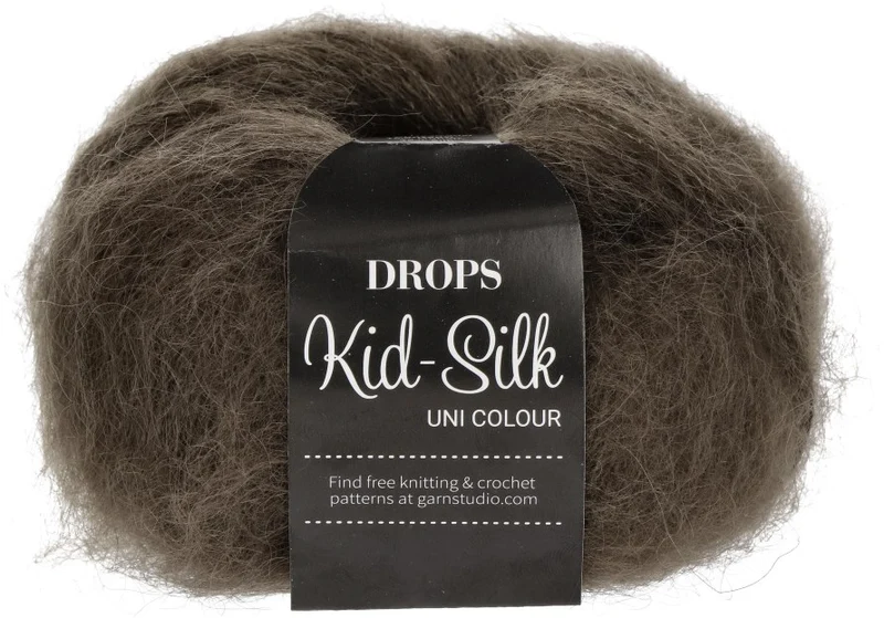 DROPS Kid-Silk Uni Colour 15 marrone scuro