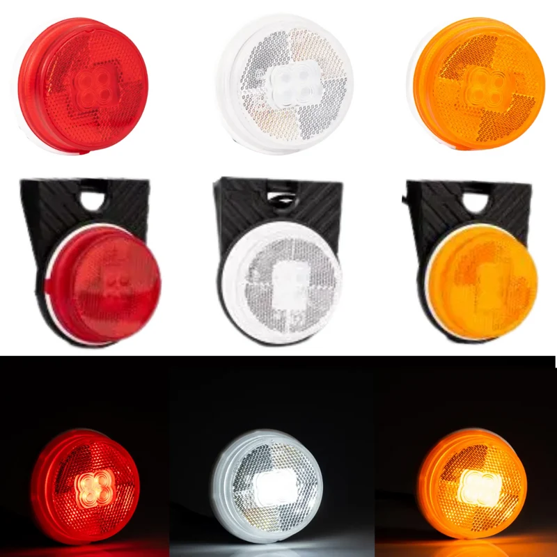 Luci di segnalazione a LED rotonde Fristom con riflettore