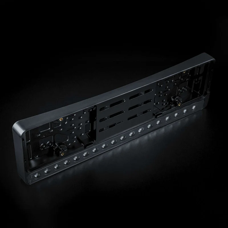 Barra luminosa a LED per targa Strands Nuuk E-Line nera / Lente scura