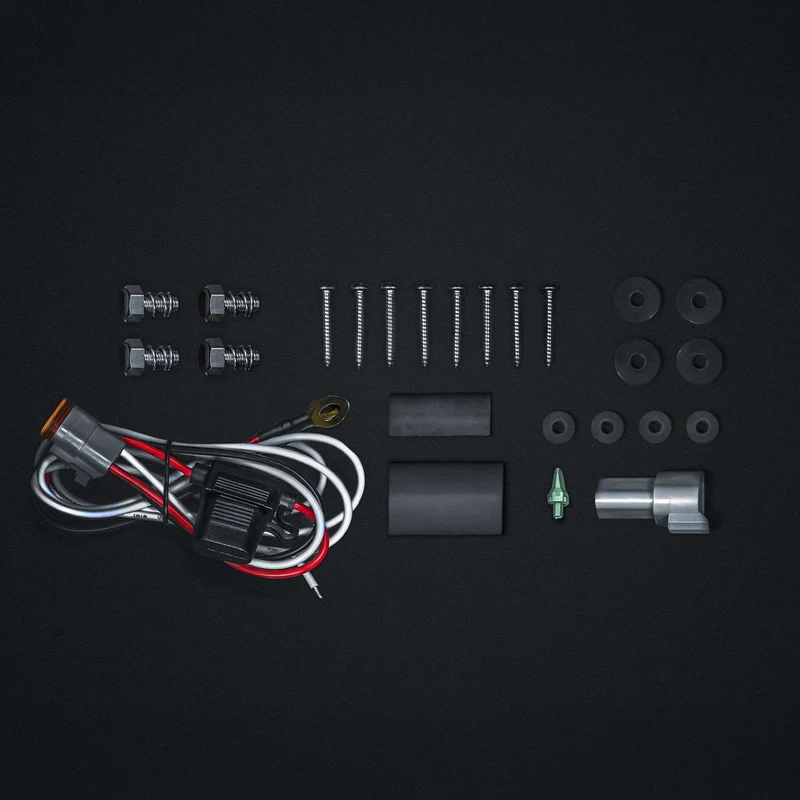 Barra luminosa a LED per targa Strands Nuuk E-Line nera / Lente scura