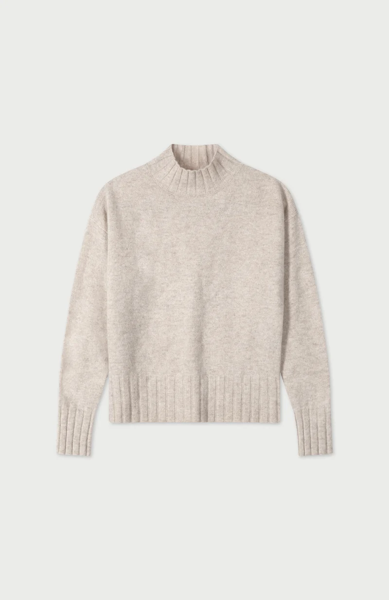 Womens Lambswool Grown On Neck Jumper