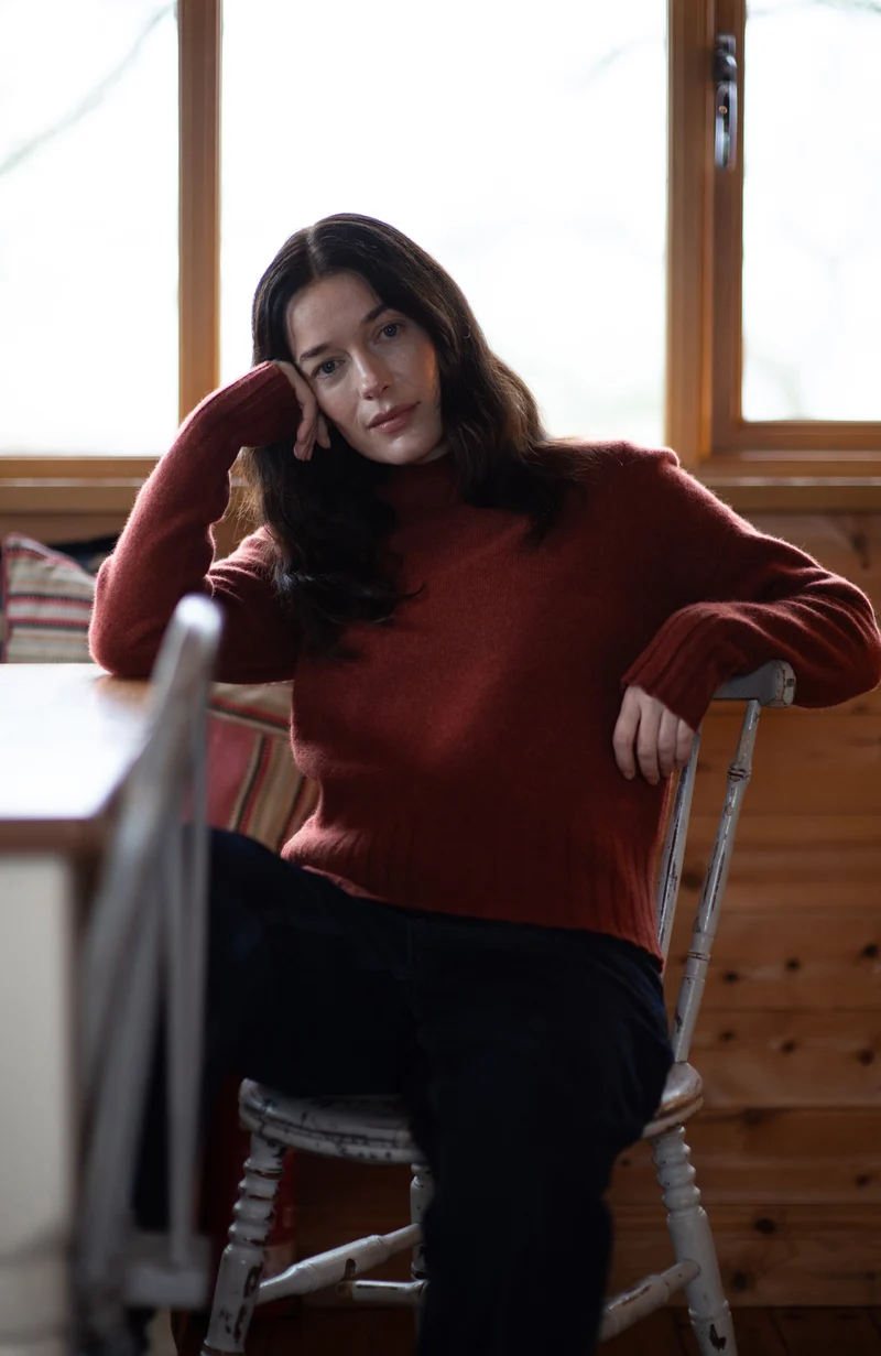 Womens Lambswool Grown On Neck Jumper