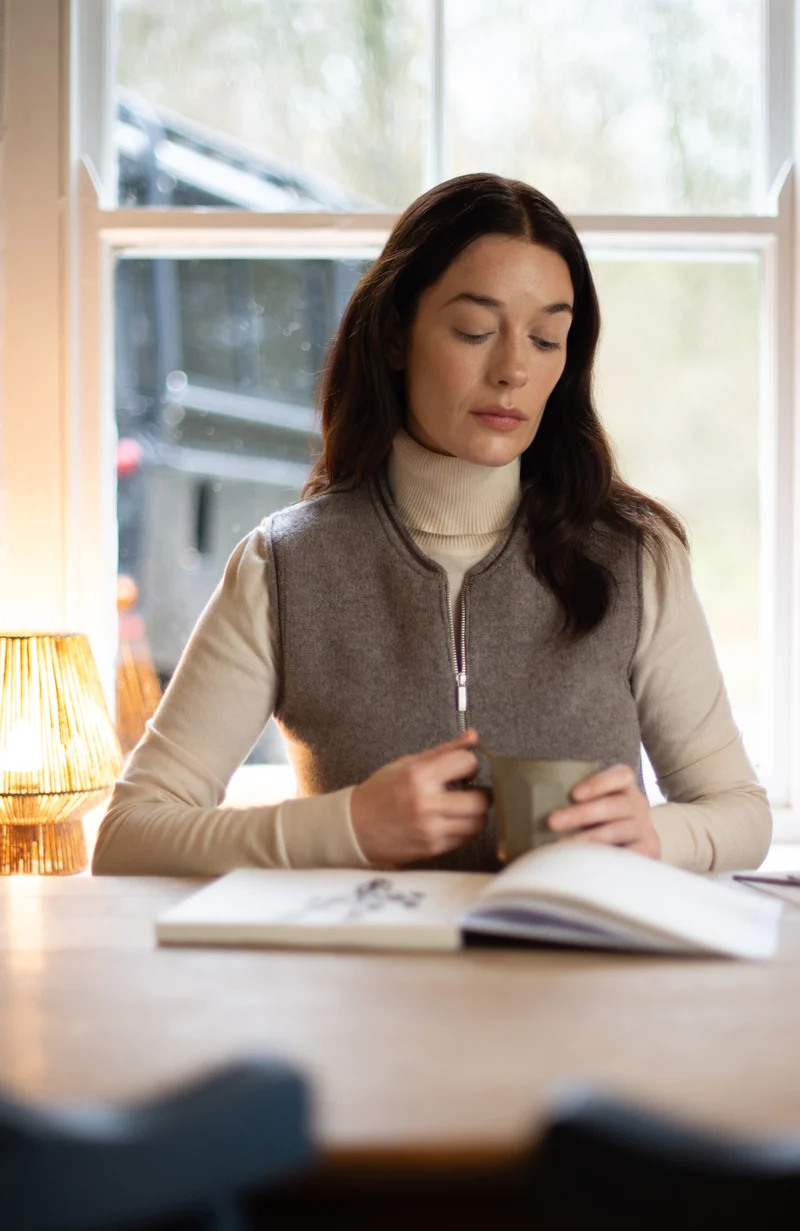 Womens Ultra Fine Cotton Roll Neck Long Sleeve Jumper