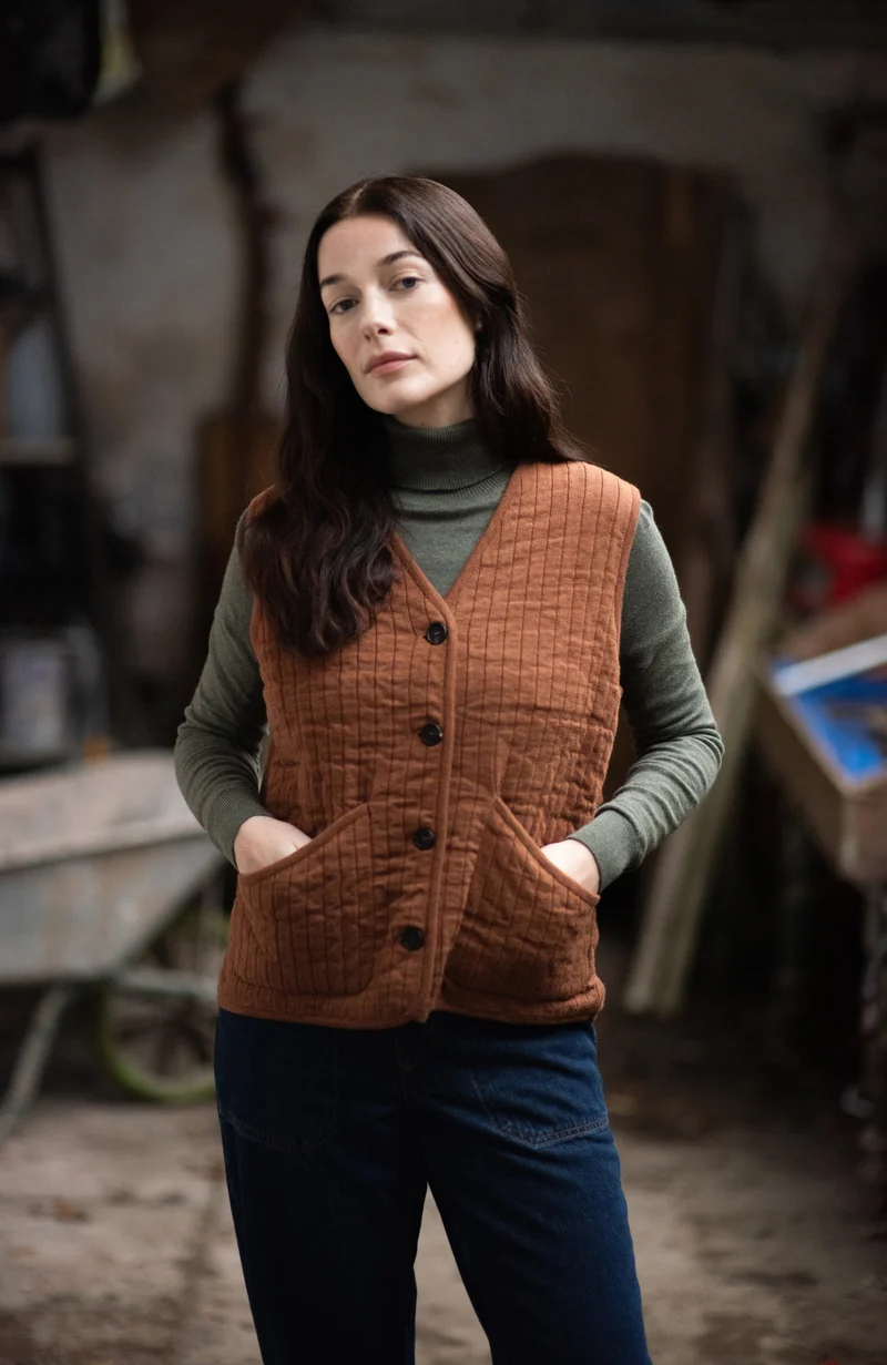 Womens Ultra Fine Cotton Roll Neck Long Sleeve Jumper
