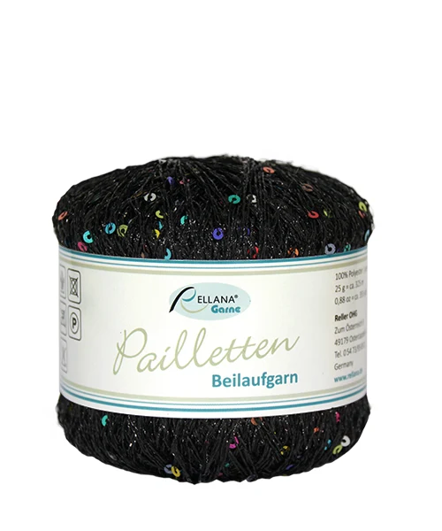 Paillettes multicolori nere Twinkle Thread