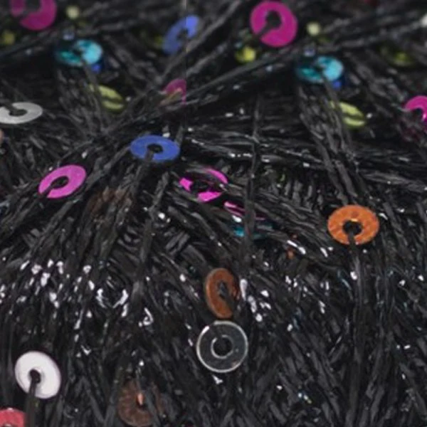 Paillettes multicolori nere Twinkle Thread