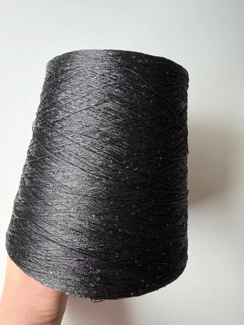 Paillettes micro, nere, cono da 1000 gr