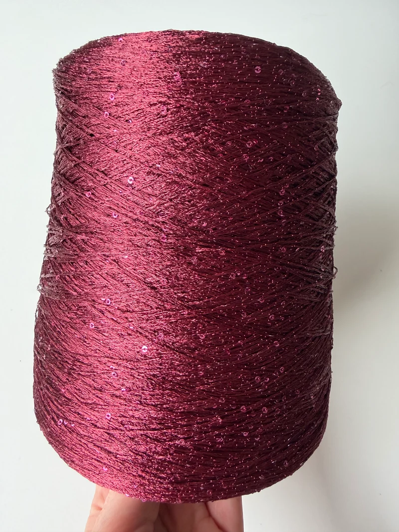 Paillettes micro, Borgogna, cono da 1200 gr