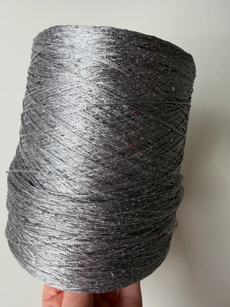 Paillettes micro, grigie, cono da 1100 gr