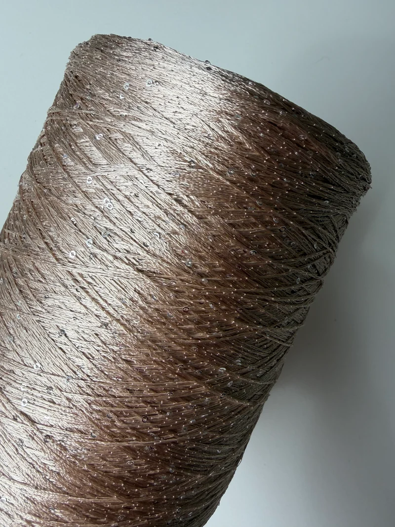 Paillettes micro, Beige, cono da 1200 gr