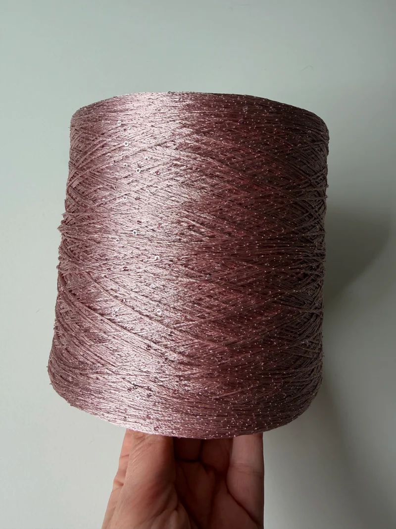Paillettes micro, rosa chiaro, cono da 1300 gr