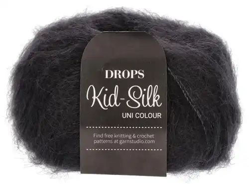 DROPS Kid-Silk Uni Colour 02 nero