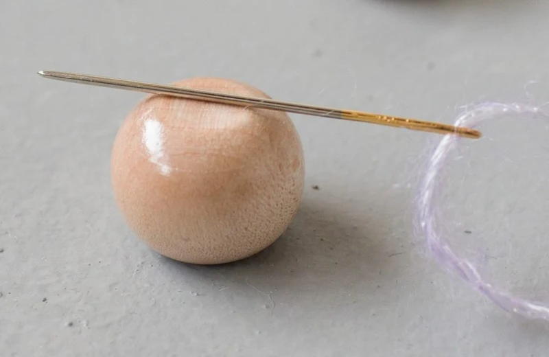 sfera di legno magnetica per il supporto dell'ago seeknit