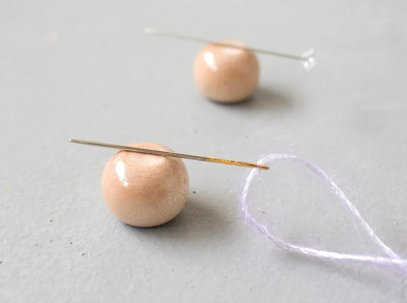 sfera di legno magnetica per il supporto dell'ago seeknit
