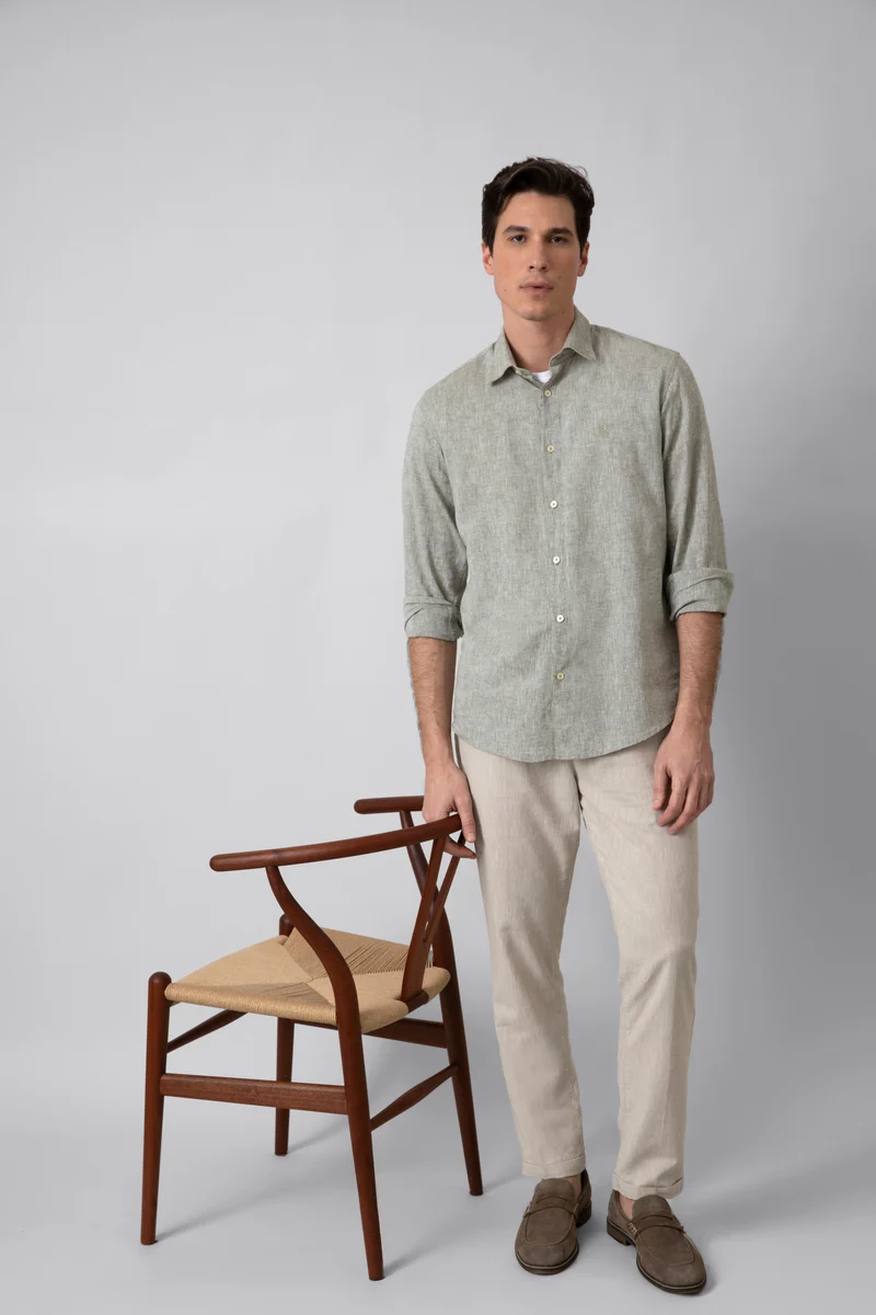 Pantalaccio in misto lino cotone