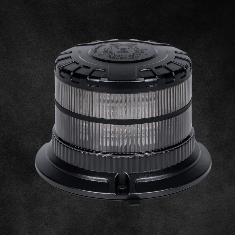 Faro LED con lente scura, base magnetica e montaggio a bullone