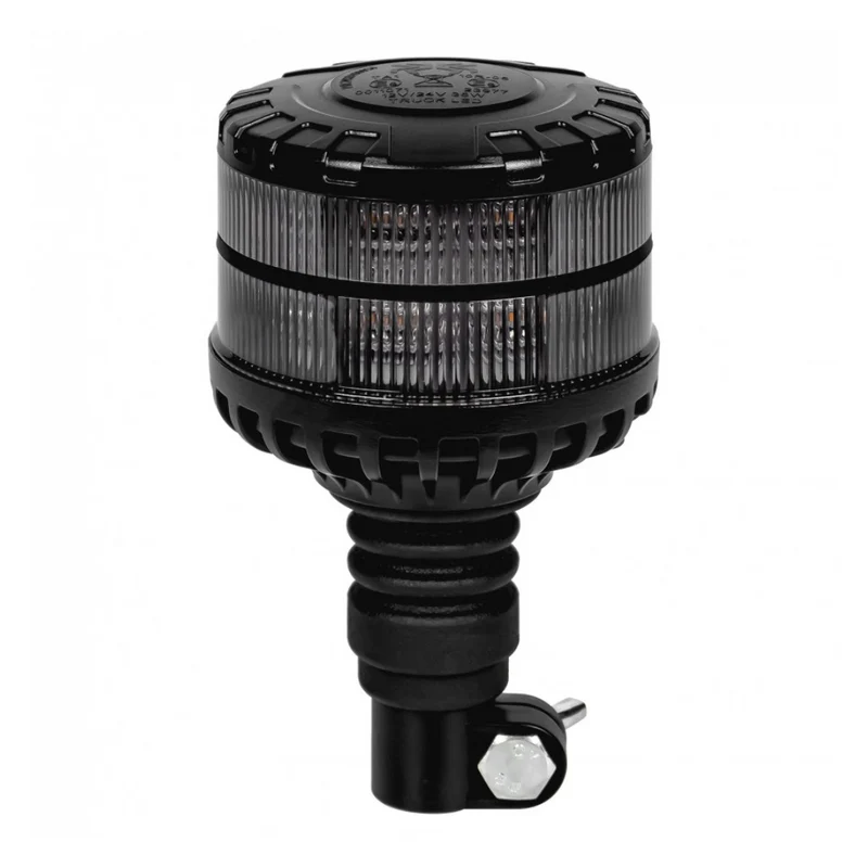 Faro LED con lente scura e base DIN flessibile