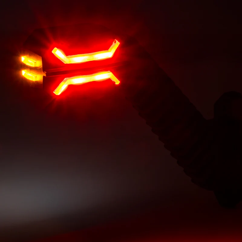 Luci di segnalazione a stelo con contorno a drago / Lunghe 200 mm