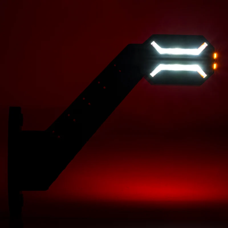 Luci di segnalazione a stelo con contorno a drago / Lunghe 200 mm