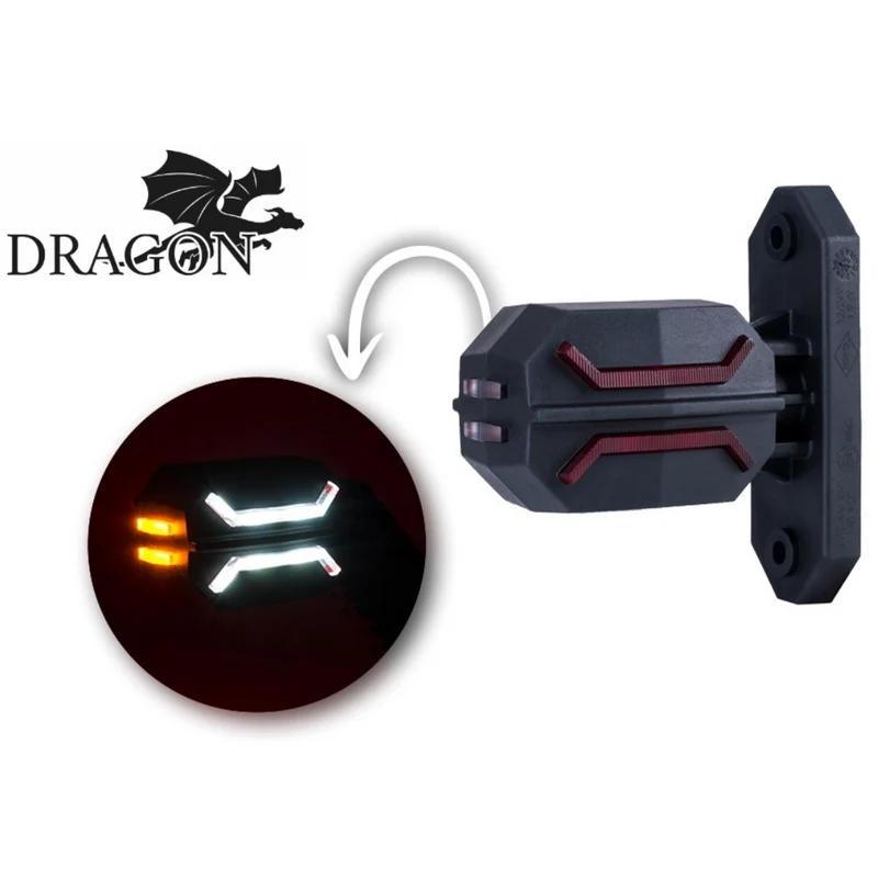 Lampade di segnalazione a stelo con contorno di drago / corte