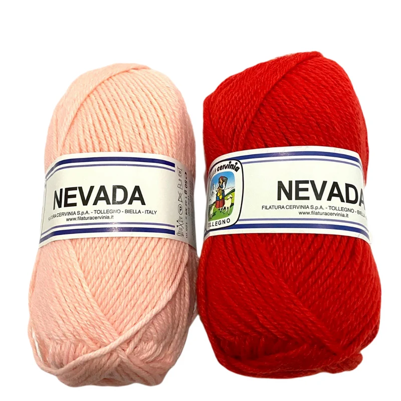 LANA-CERVINIA NEVADA 50% LANA, 50% FIBRA ACRILICA (CARTELLA COLORI IN DESCRIZIONE) 10 GOMITOLI