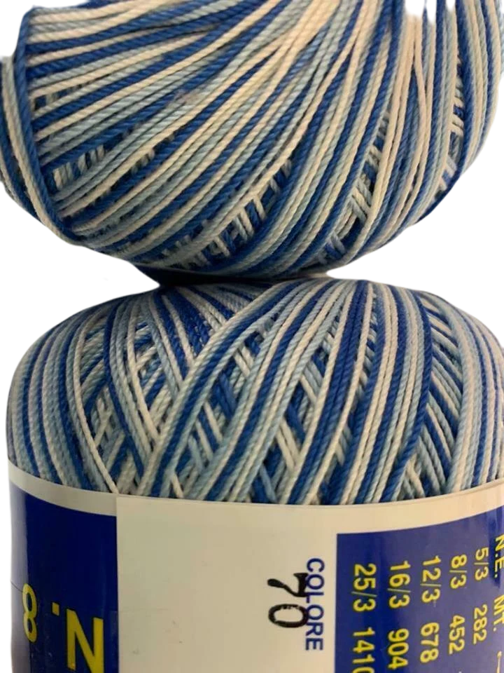 COTONE PER UNCINETTO NUMERO N°8-100 GRAMMI FILO DI SCOZIA (452 MT) TINTA UNITA E SFUMATO PER ALTRE QUANTITÀ CONTATTATEMI