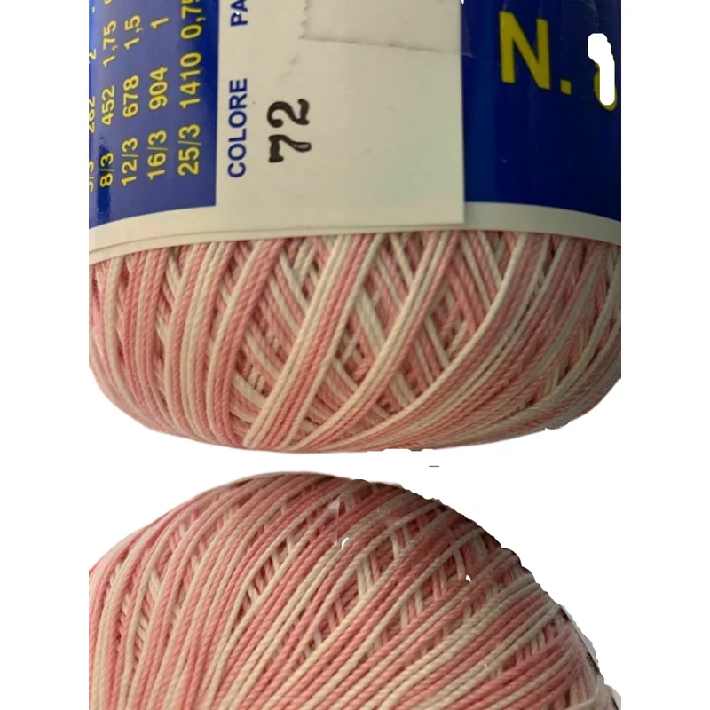 COTONE PER UNCINETTO NUMERO N°8-100 GRAMMI FILO DI SCOZIA (452 MT) TINTA UNITA E SFUMATO PER ALTRE QUANTITÀ CONTATTATEMI